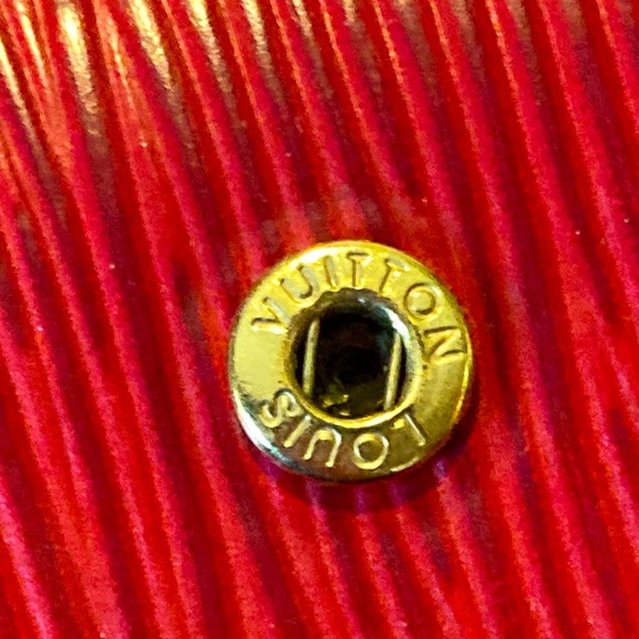 Louis Vuitton 5.5” x 4” Epi Notebook Passport Red Wallet - Picture 4 of 16